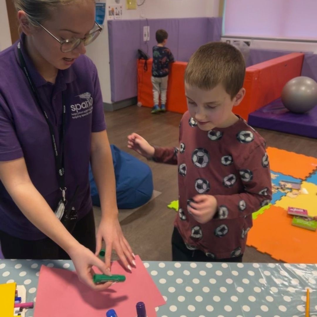 James with Sparkle worker